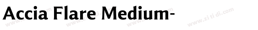 Accia Flare Medium字体转换